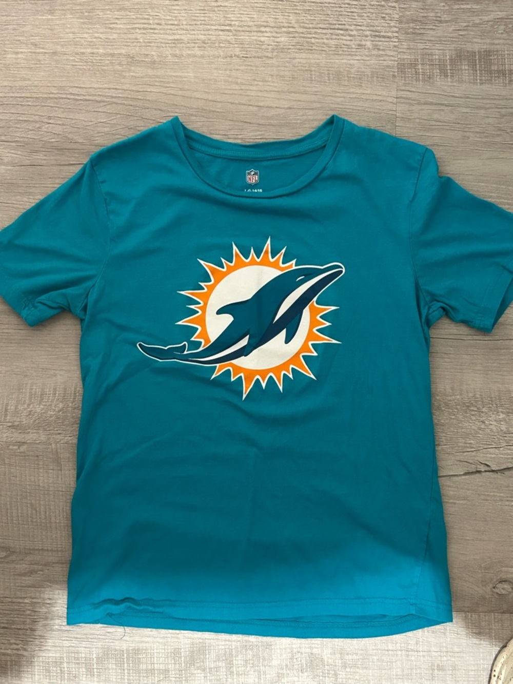 NFL Miami Dolphins Fanatics Primary Logo T-Shirt. Large For 14-16 Age